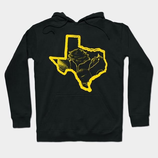 Yellow Rose Of Texas Hoodie by pelagio